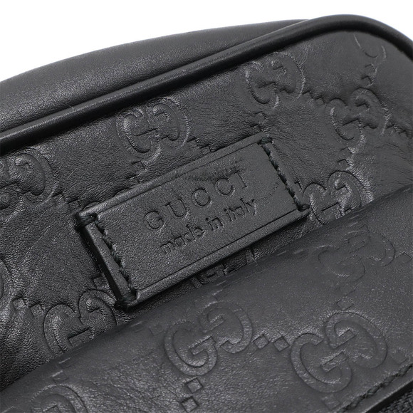 Gucci leather ssima black Crossbody - Picture 5 of 8